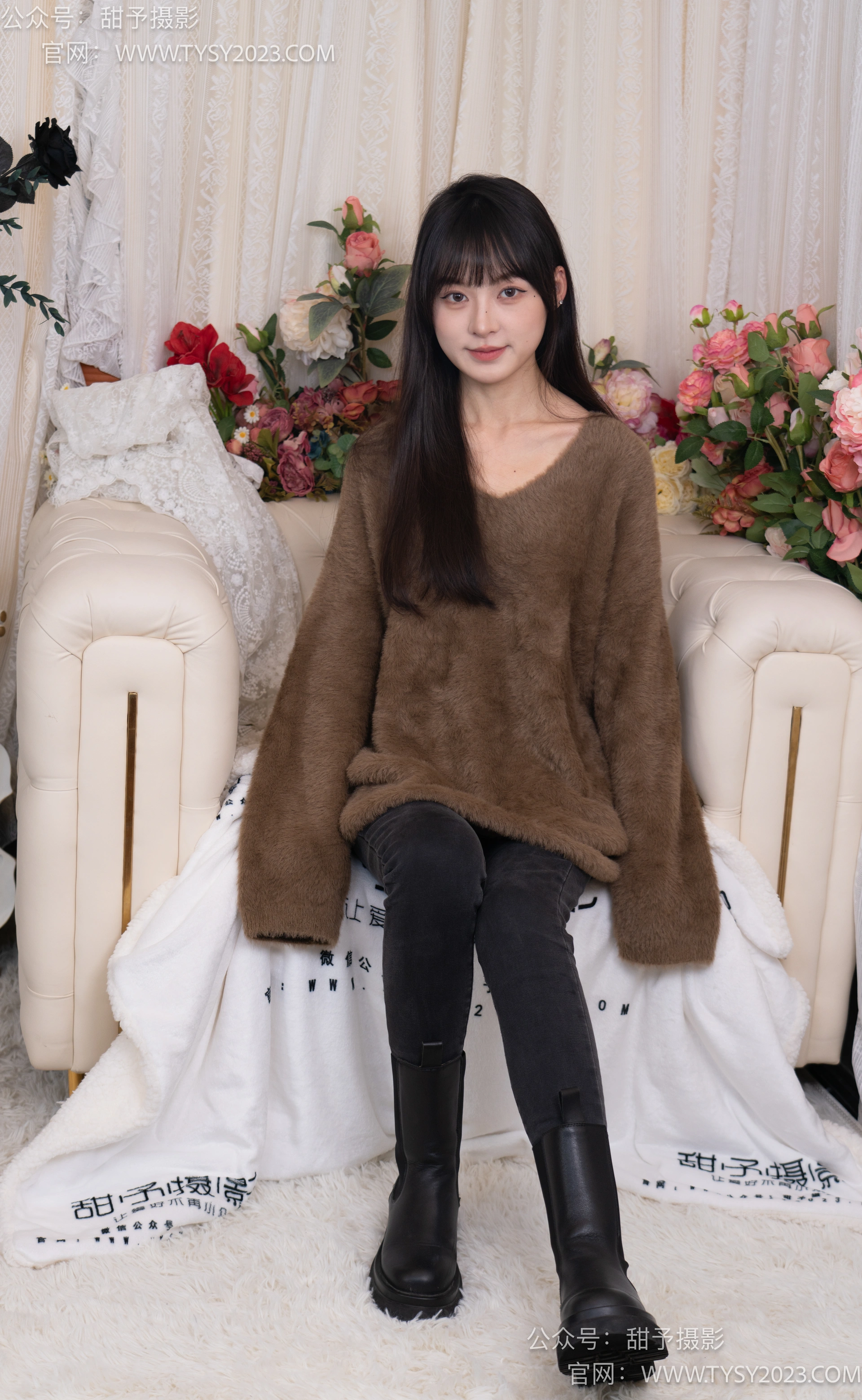 甜予摄影 NO.010 小离-靴子、白棉袜、裸足 2
